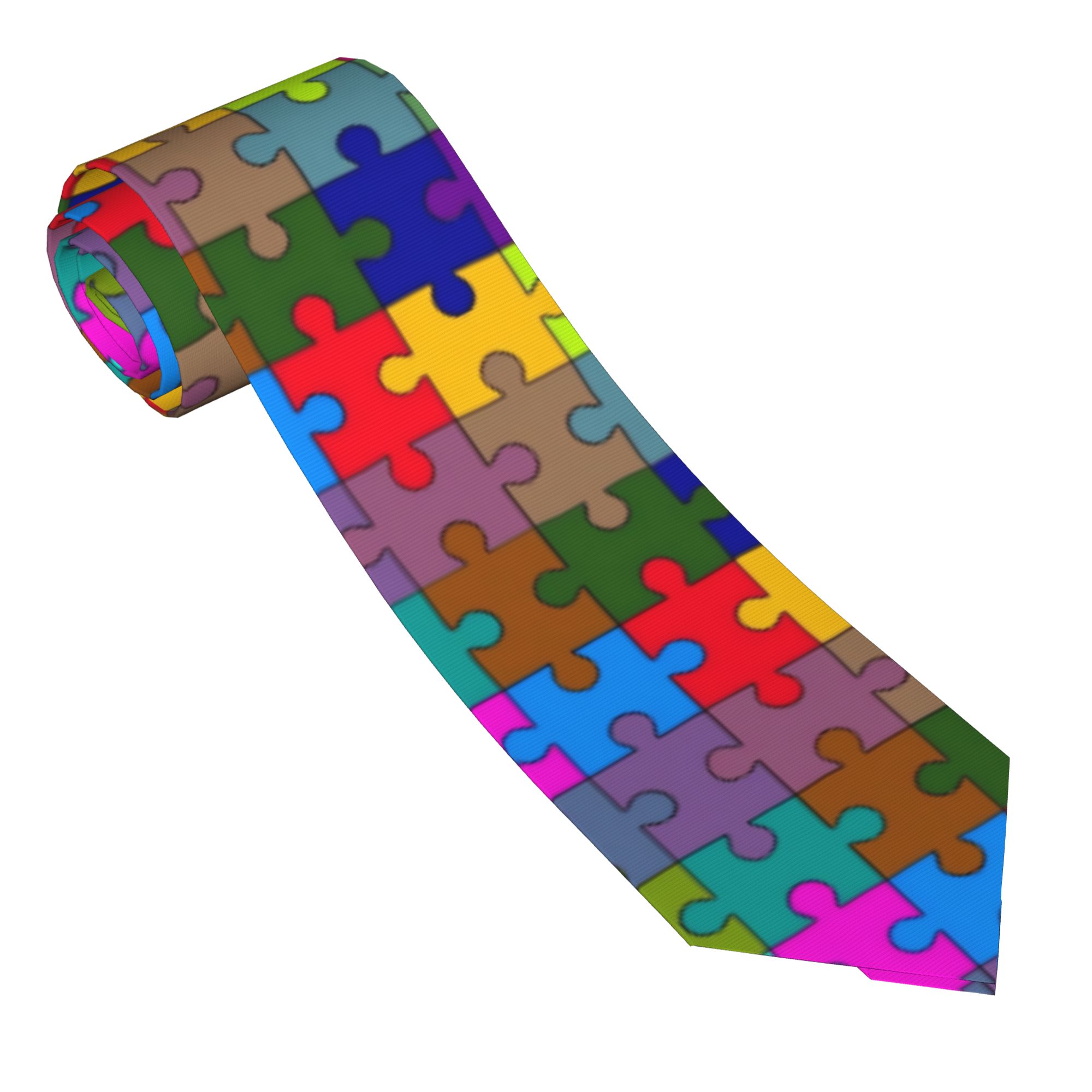 Men Accessories Elegant - Dark Gradient Puzzle Tie Wedding Party