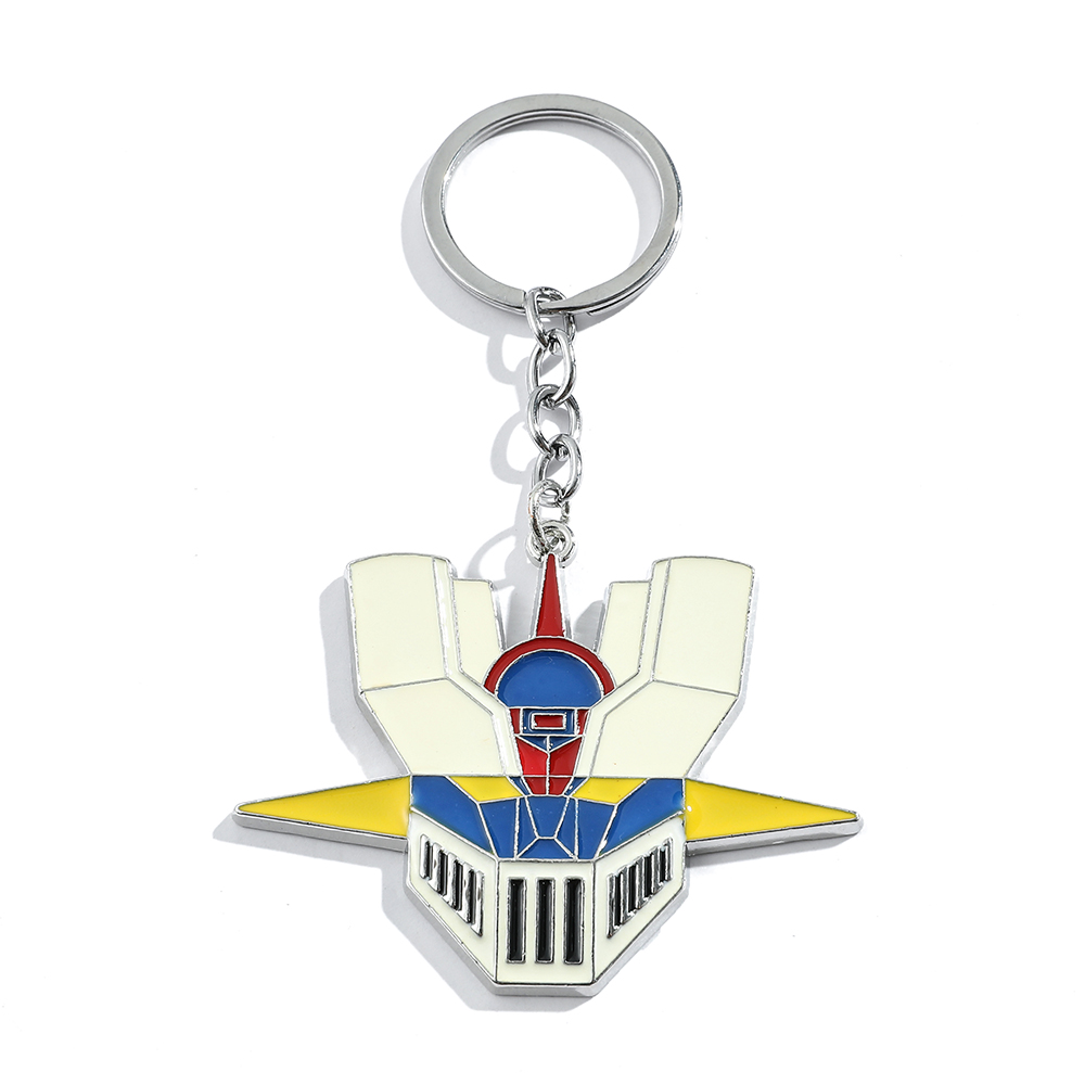 Men Accessories Pendant - Anime Cartoon Warrior Robot Logo Keychain