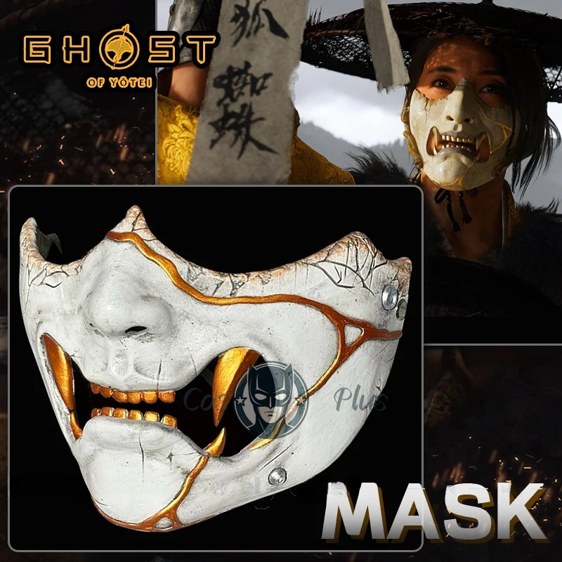 Men'S Accessories Anime - Game Ghost of Yotei Atsu Mask