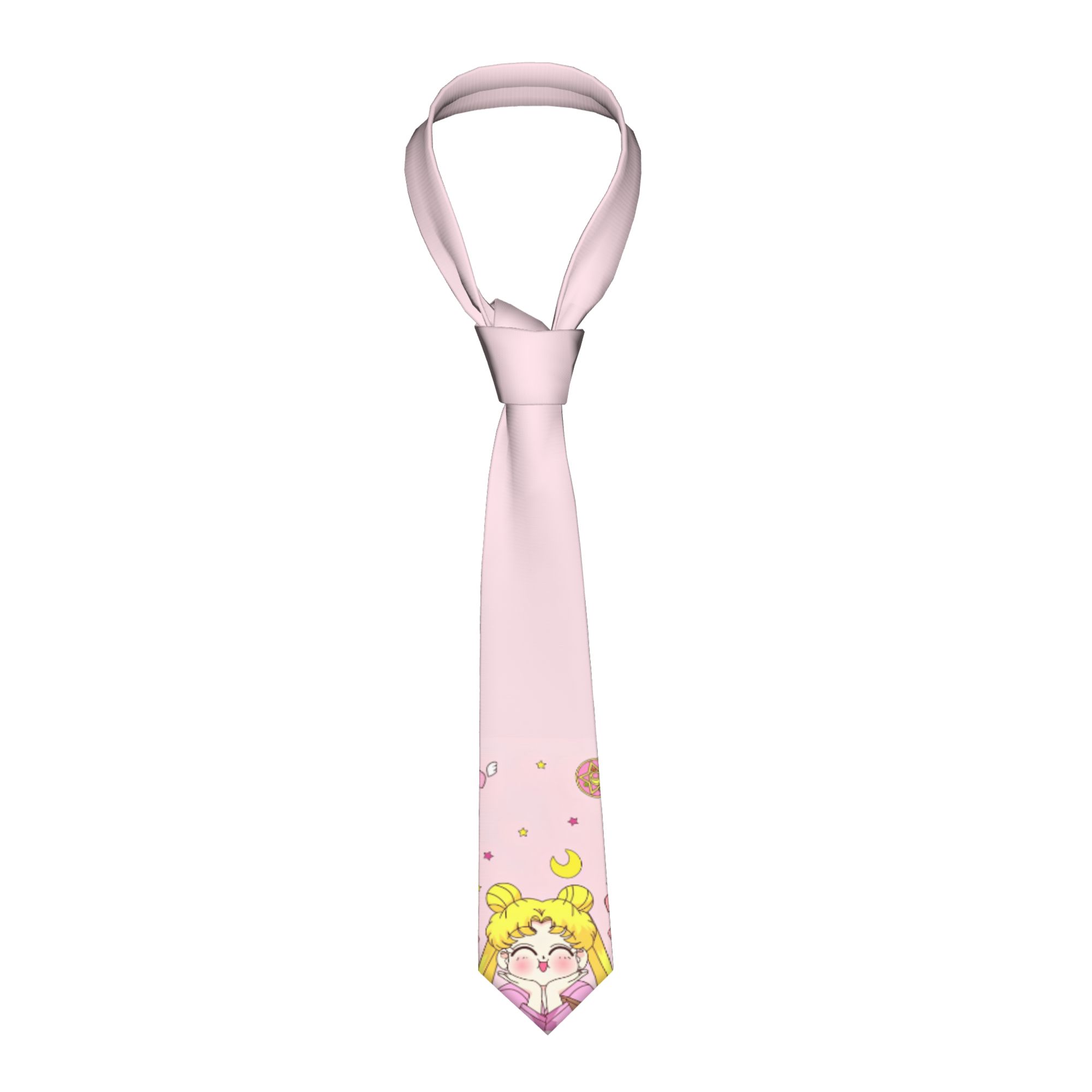 Men Accessories Elegant - Mens Tie Cartoon Moons 3D Print