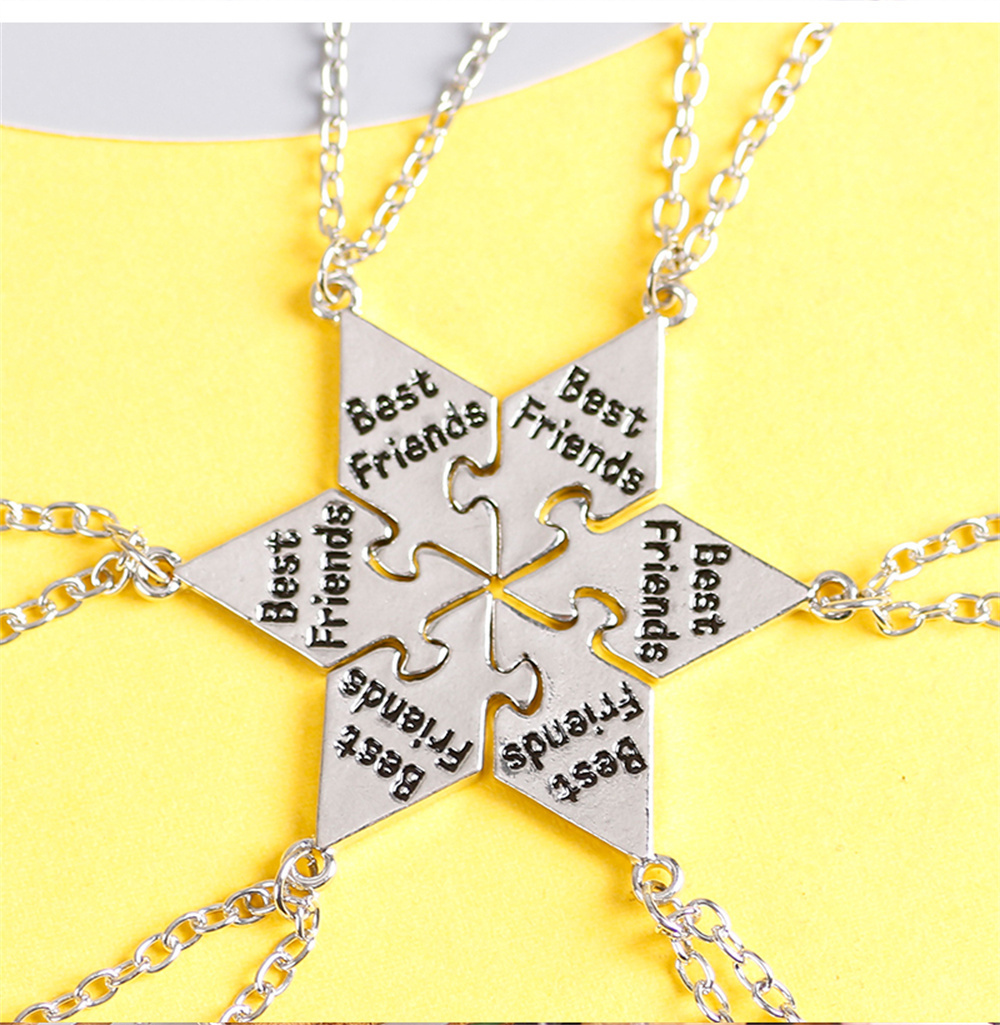 Men'S Accessories Best - 6 Pcs/Set Best Friend Necklace Creative