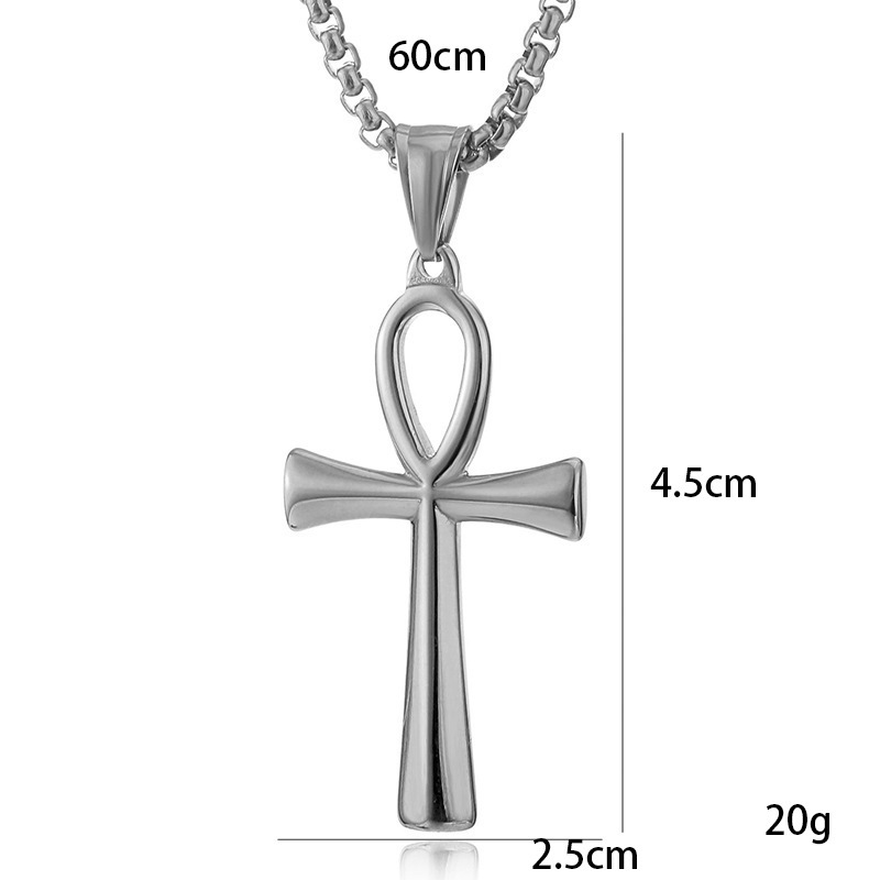 Stainless Steel Egyptian Ankh  - Men Accessories Pendant 评论和价格