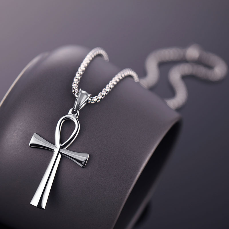 Stainless Steel Egyptian Ankh  - Men Accessories Pendant 评论和价格