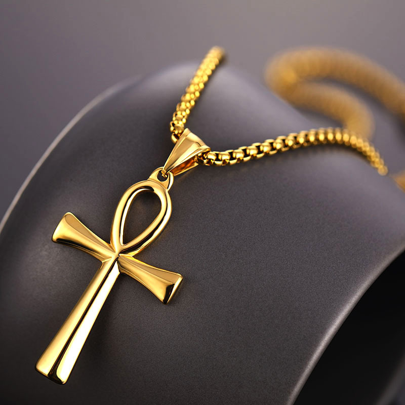 Stainless Steel Egyptian Ankh  - Men Accessories Pendant 评论和价格