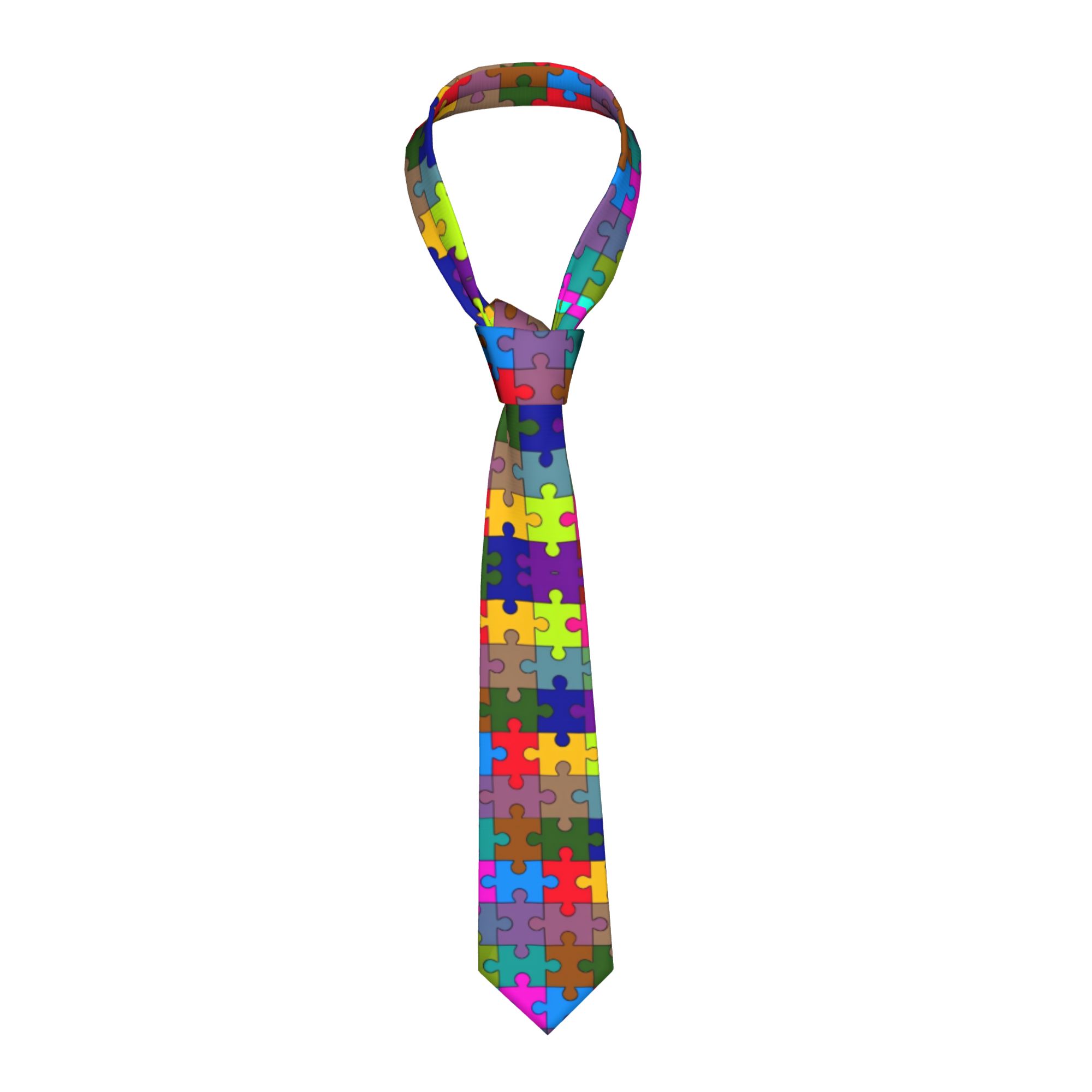 Dark Gradient Puzzle Tie  Wedd - Men Accessories Elegant 评论和价格