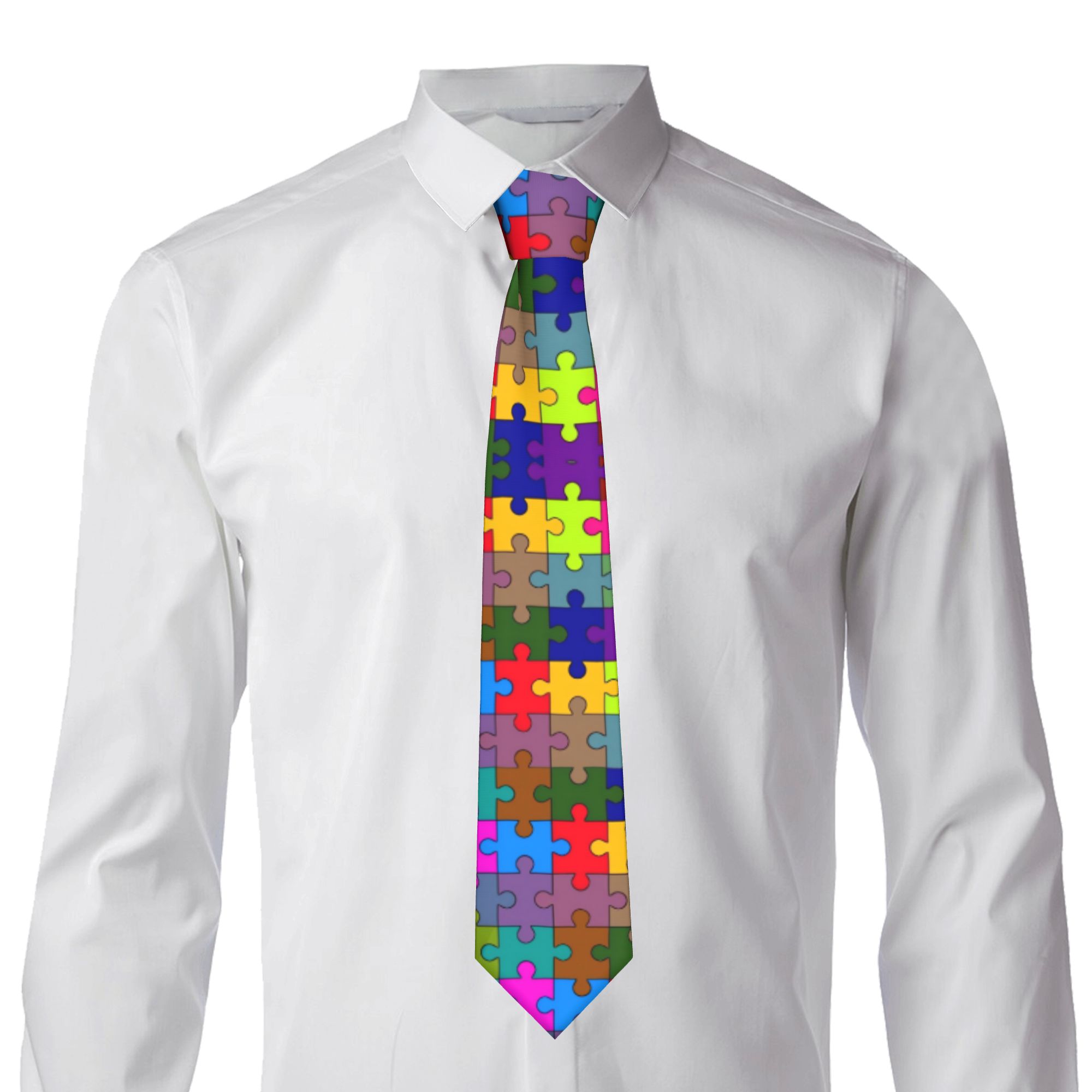 Dark Gradient Puzzle Tie  Wedd - Men Accessories Elegant 评论和价格
