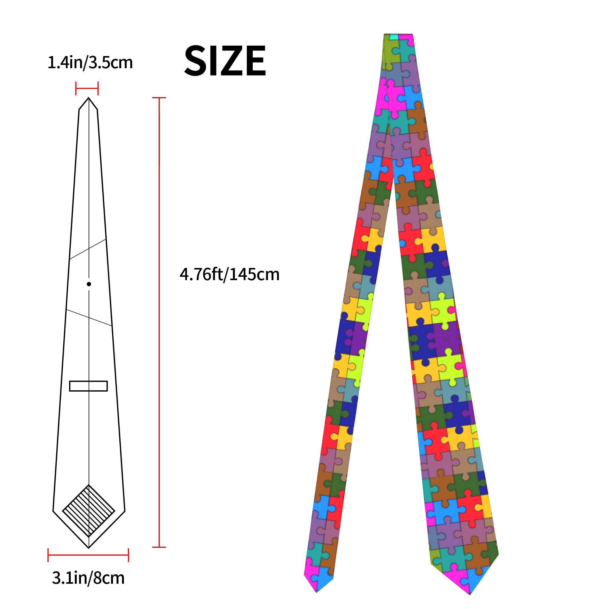 Dark Gradient Puzzle Tie  Wedd - Men Accessories Elegant 评论和价格