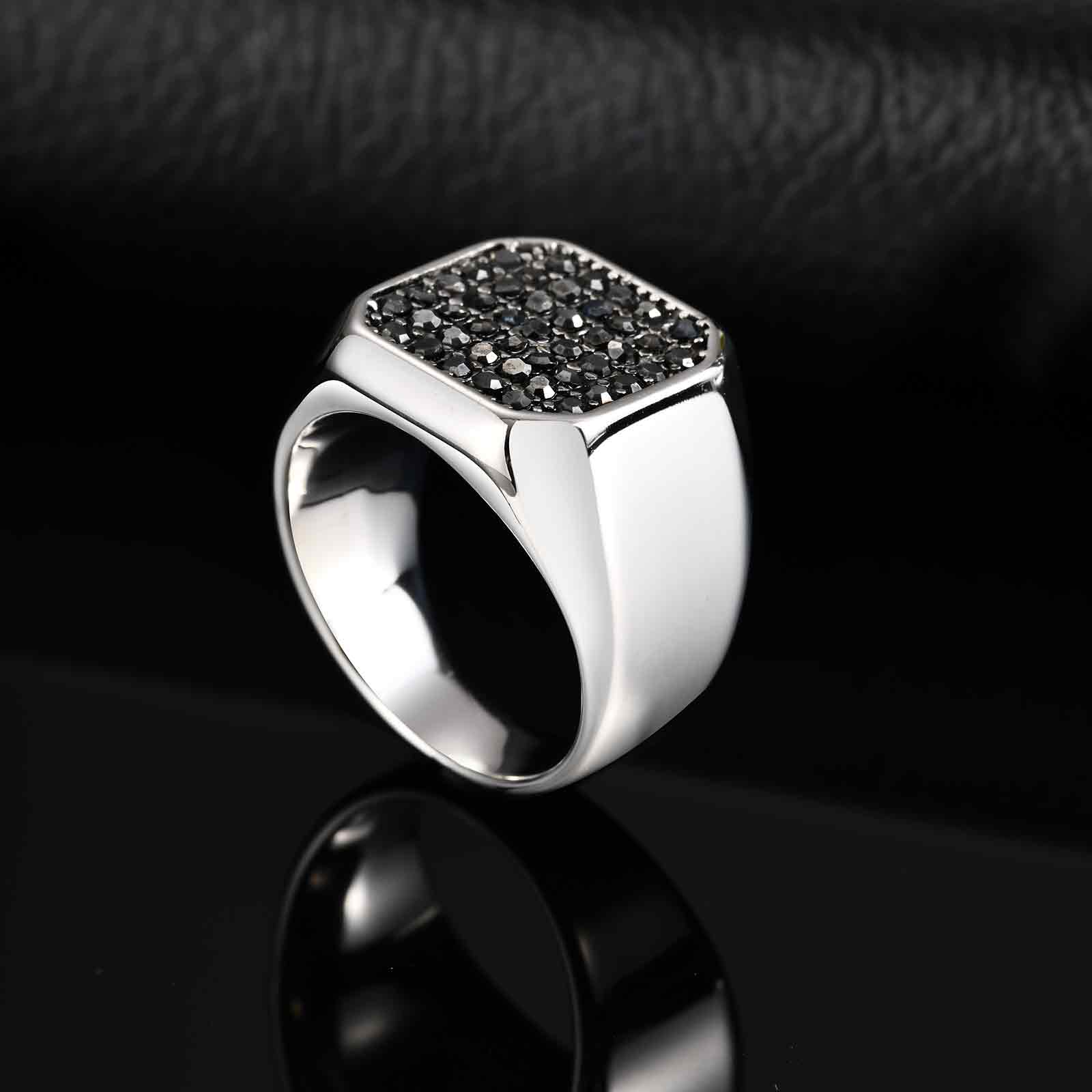 Punk Style Stainless Steel Sig - Signet Ring Men 评论和价格