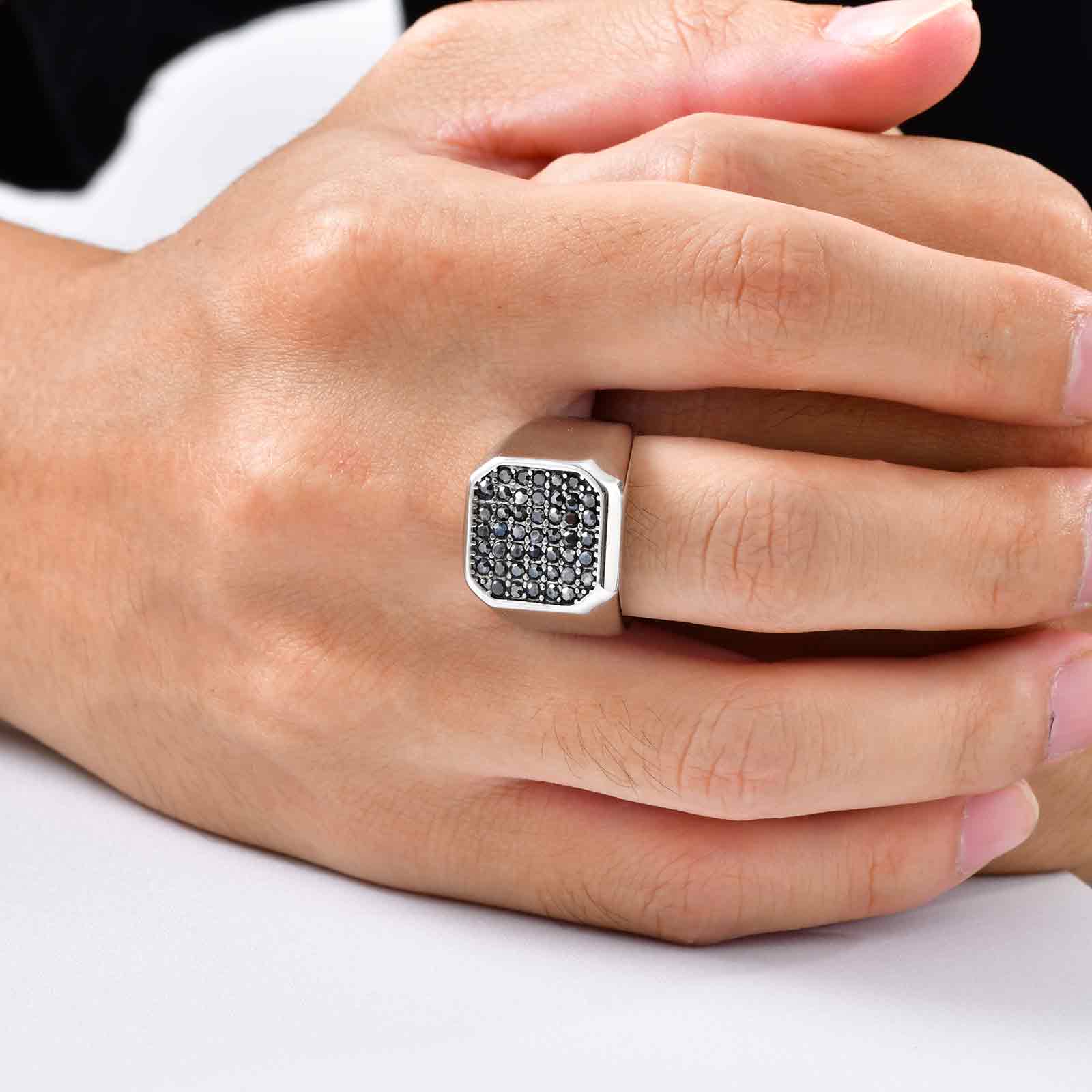 Punk Style Stainless Steel Sig - Signet Ring Men 评论和价格