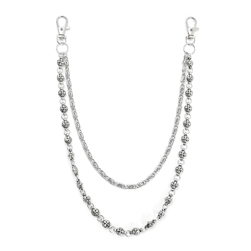 Trendy Hip Hop Double Layer Je - Men Accessories Pk 评论和价格