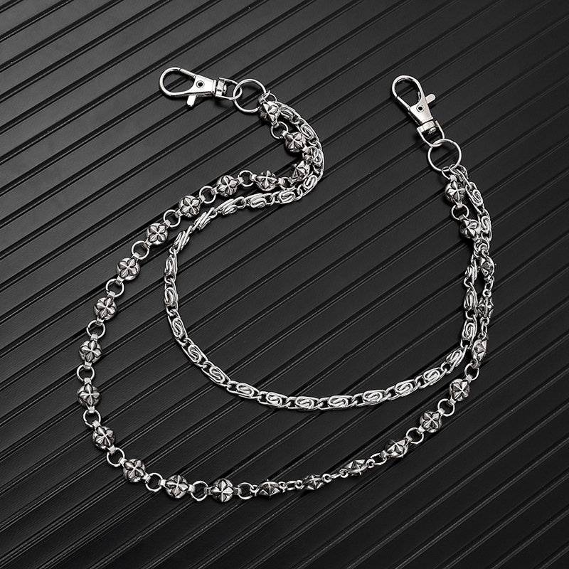 Trendy Hip Hop Double Layer Je - Men Accessories Pk 评论和价格