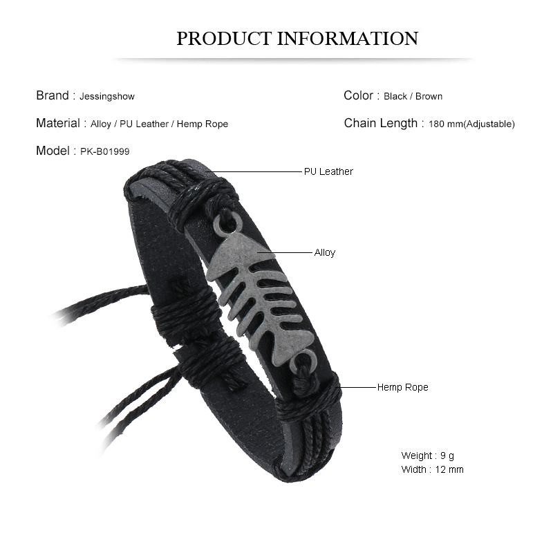 Trendy Retro Leather Woven Fis - Men Accessories Pk 评论和价格