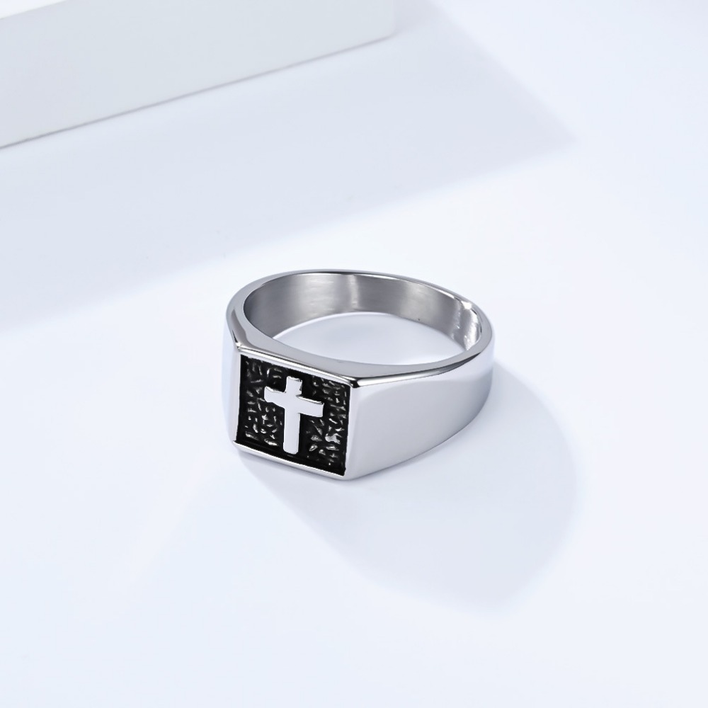Somen Vintage Stainless Steel  - Signet Ring Men 评论和价格