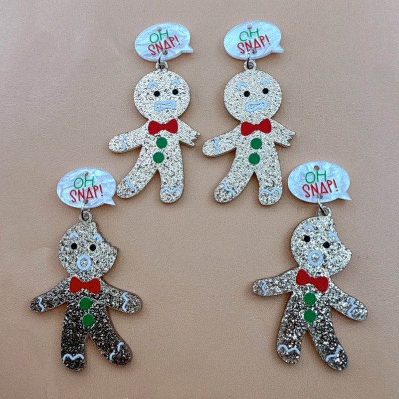 10pcs Cute Christmas Gingerbre - Men Accessories Pendant 评论和价格