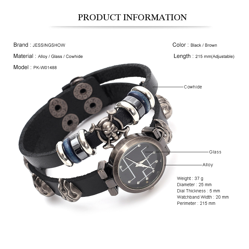 Hip Hop Punk Wristwatch Men Vi - Men Accessories Pk 评论和价格