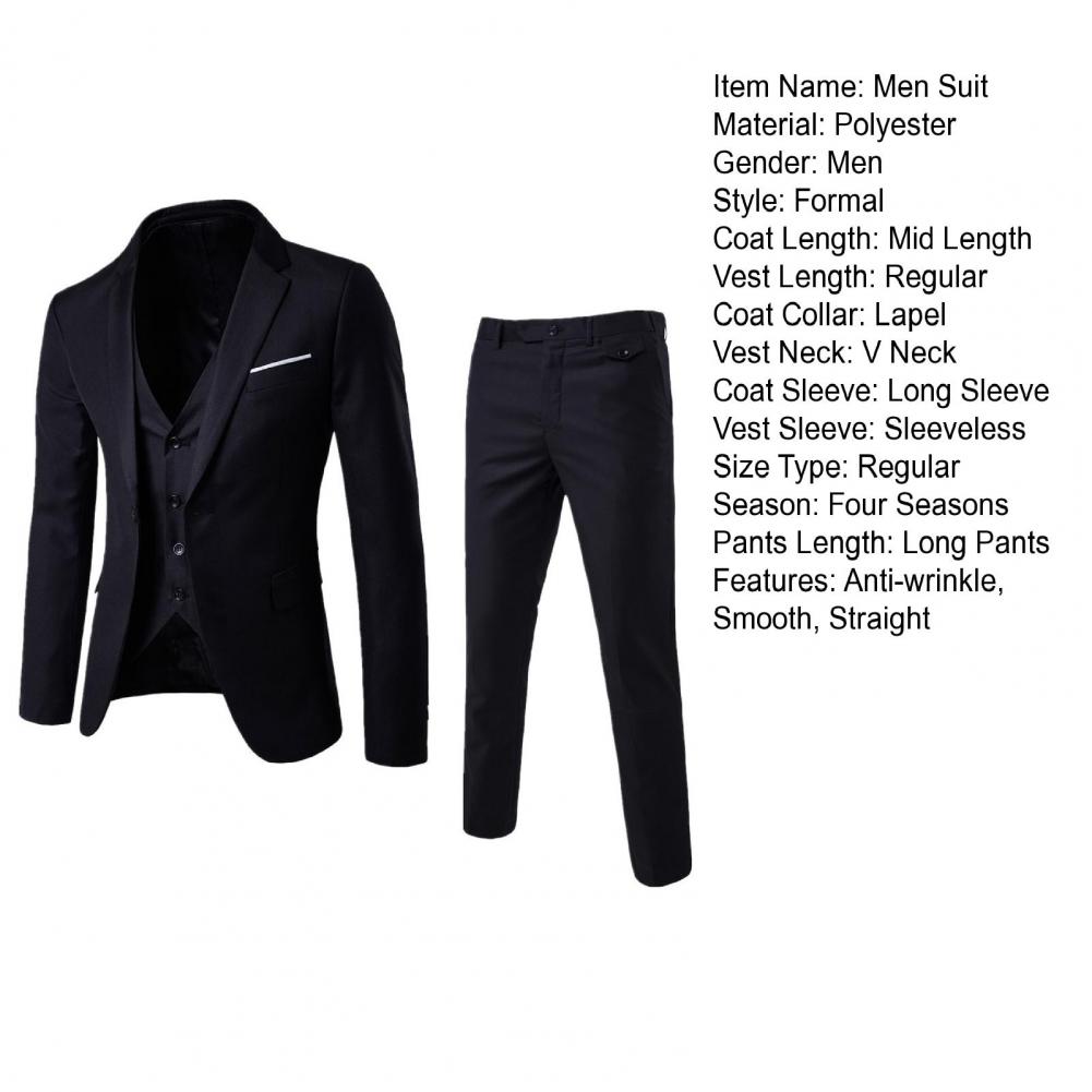 Men Blazers 3Pieces Sets Weddi - Men Accessories Elegant 评论和价格