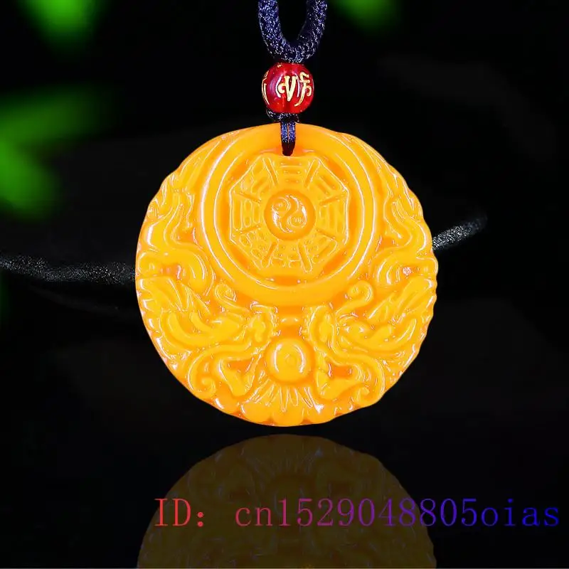 Yellow Jade Dragon Pendant Gif - Men'S Yellow Accessories 评论和价格