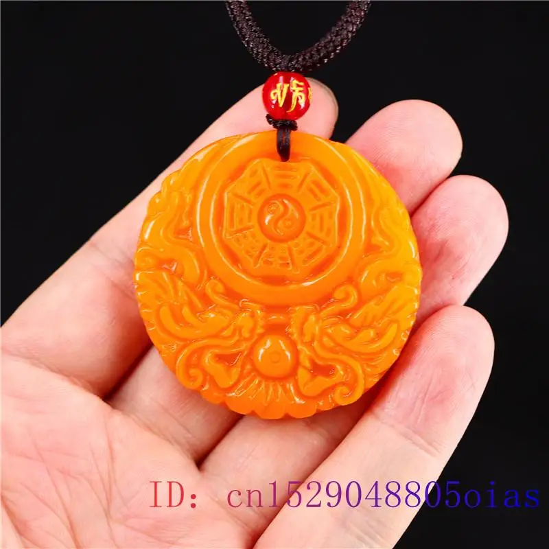 Yellow Jade Dragon Pendant Gif - Men'S Yellow Accessories 评论和价格