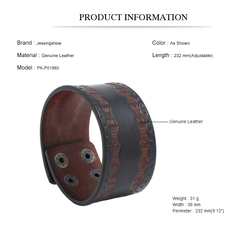 Men's Punk Vintage Bracelet -  - Men Accessories Pk 评论和价格