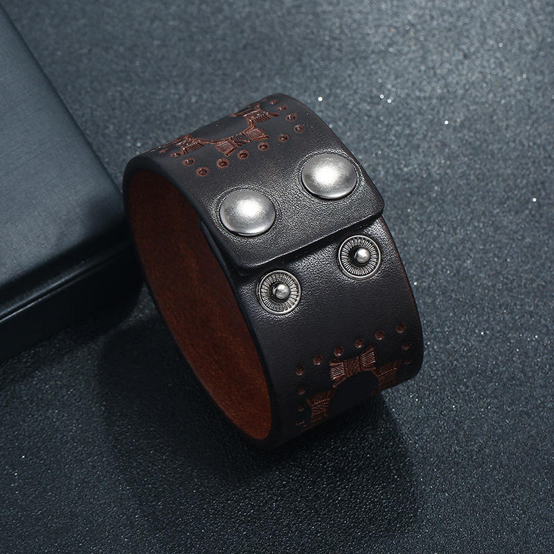Men's Punk Vintage Bracelet -  - Men Accessories Pk 评论和价格