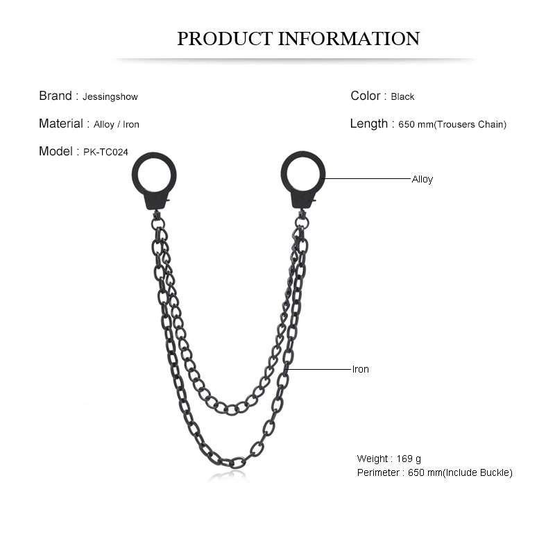 Punk Style Chain On The Jeans  - Men Accessories Pk 评论和价格