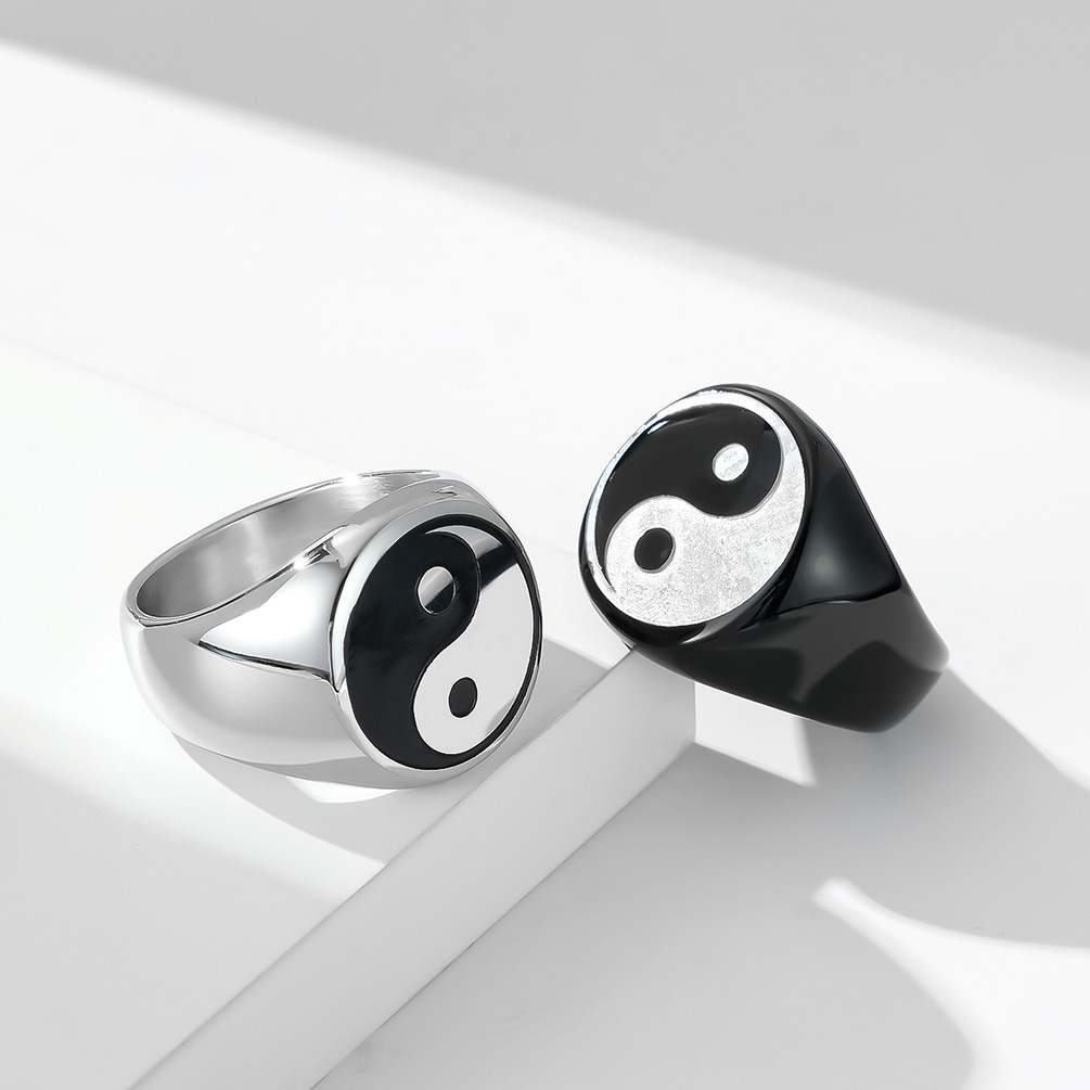 Creative Chinese Style Tai Chi - Signet Ring Men 评论和价格
