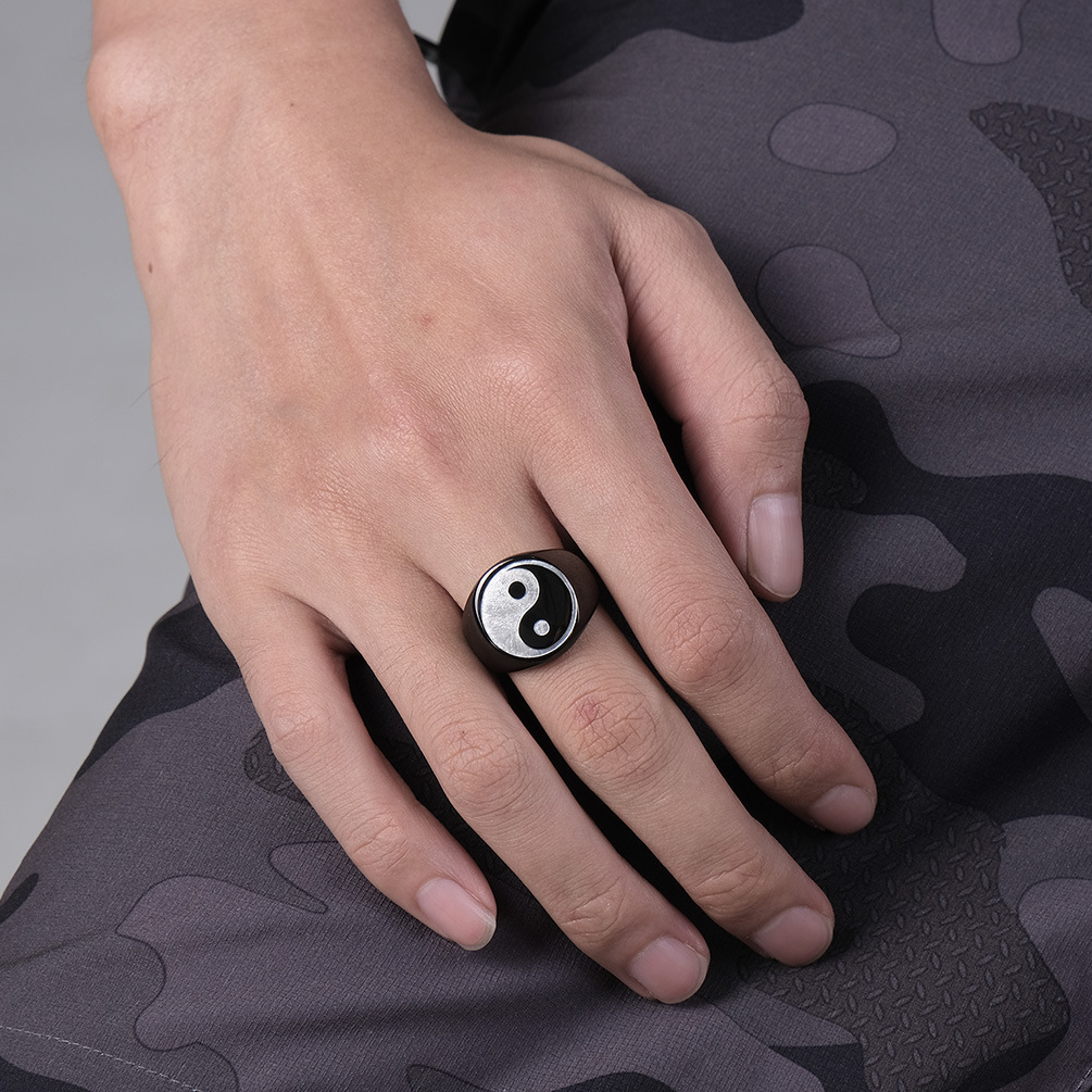 Creative Chinese Style Tai Chi - Signet Ring Men 评论和价格