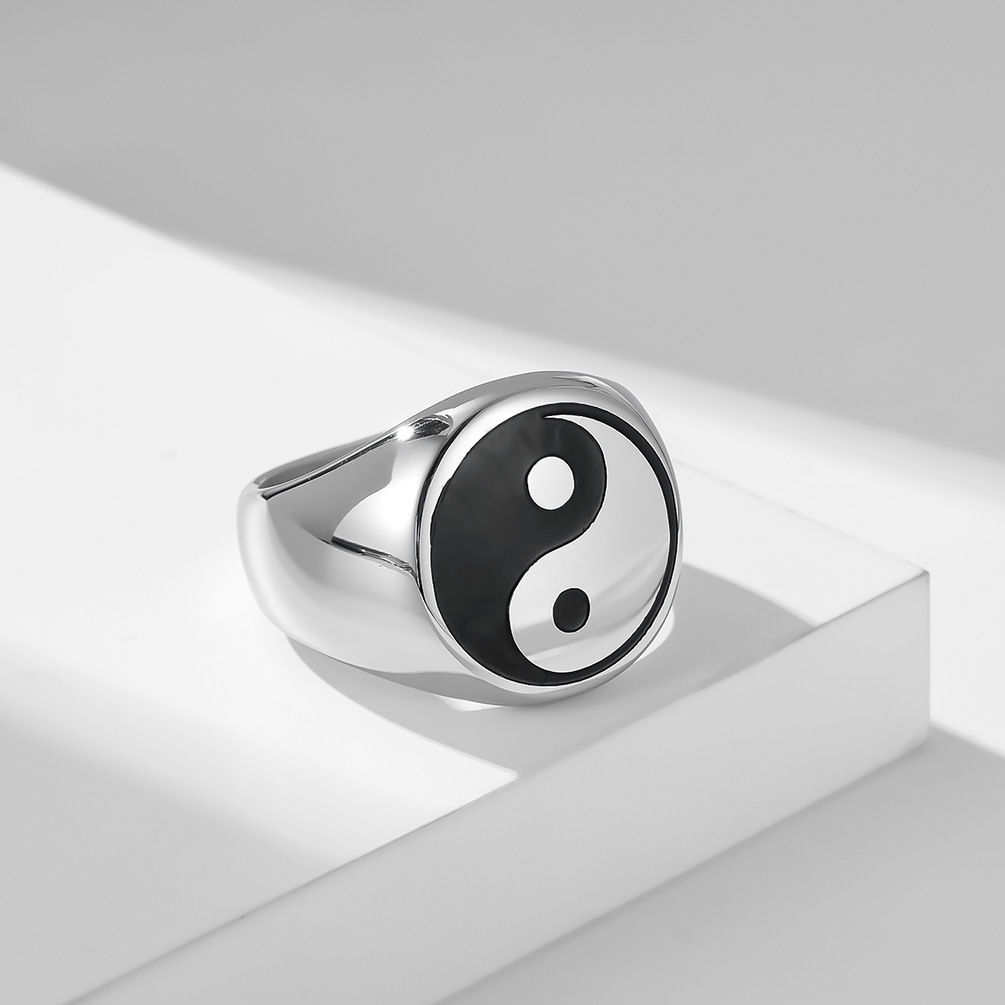 Creative Chinese Style Tai Chi - Signet Ring Men 评论和价格