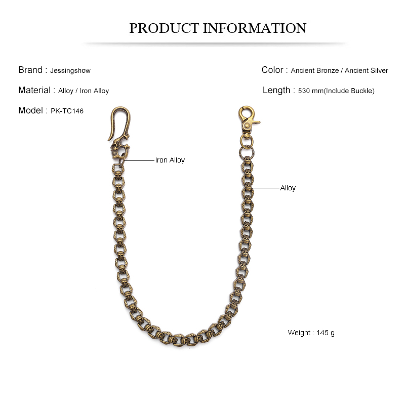 Vintage Punk Gothic Metal Skul - Men Accessories Pk 评论和价格