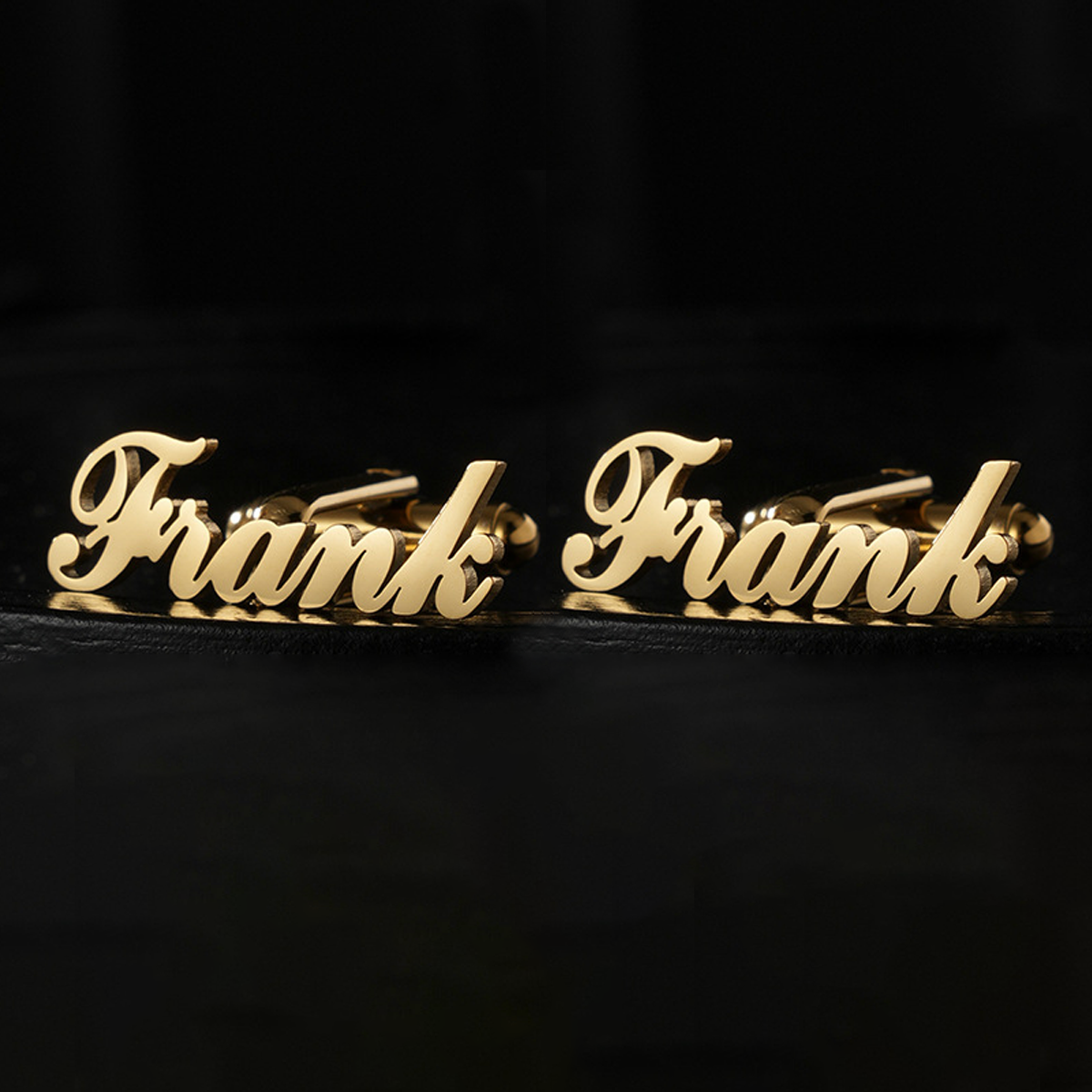 1 Pair Custom Name Cufflinks M - Men Accessories Elegant 评论和价格