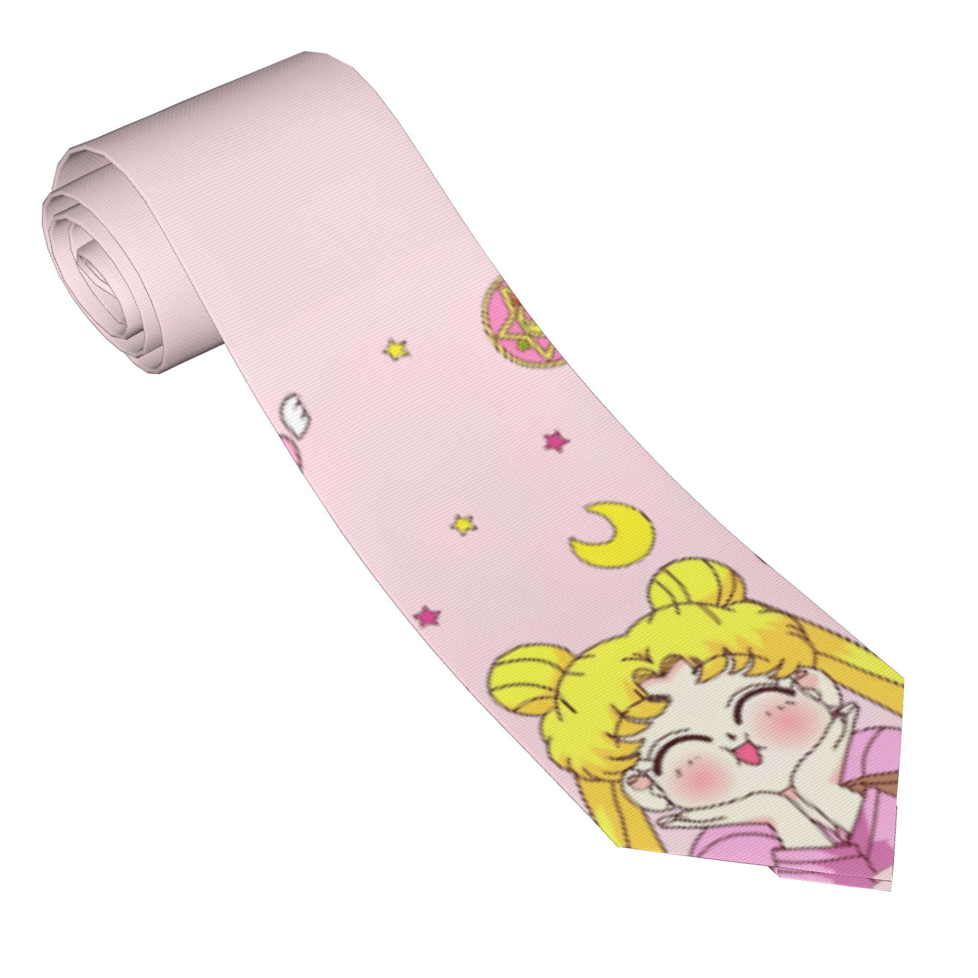 Mens Tie Cartoon Moons 3D Prin - Men Accessories Elegant 评论和价格