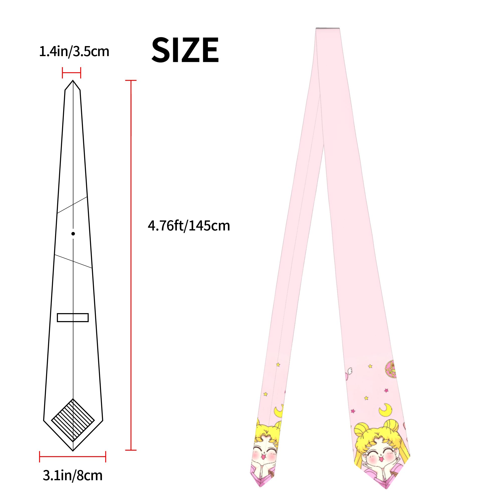Mens Tie Cartoon Moons 3D Prin - Men Accessories Elegant 评论和价格