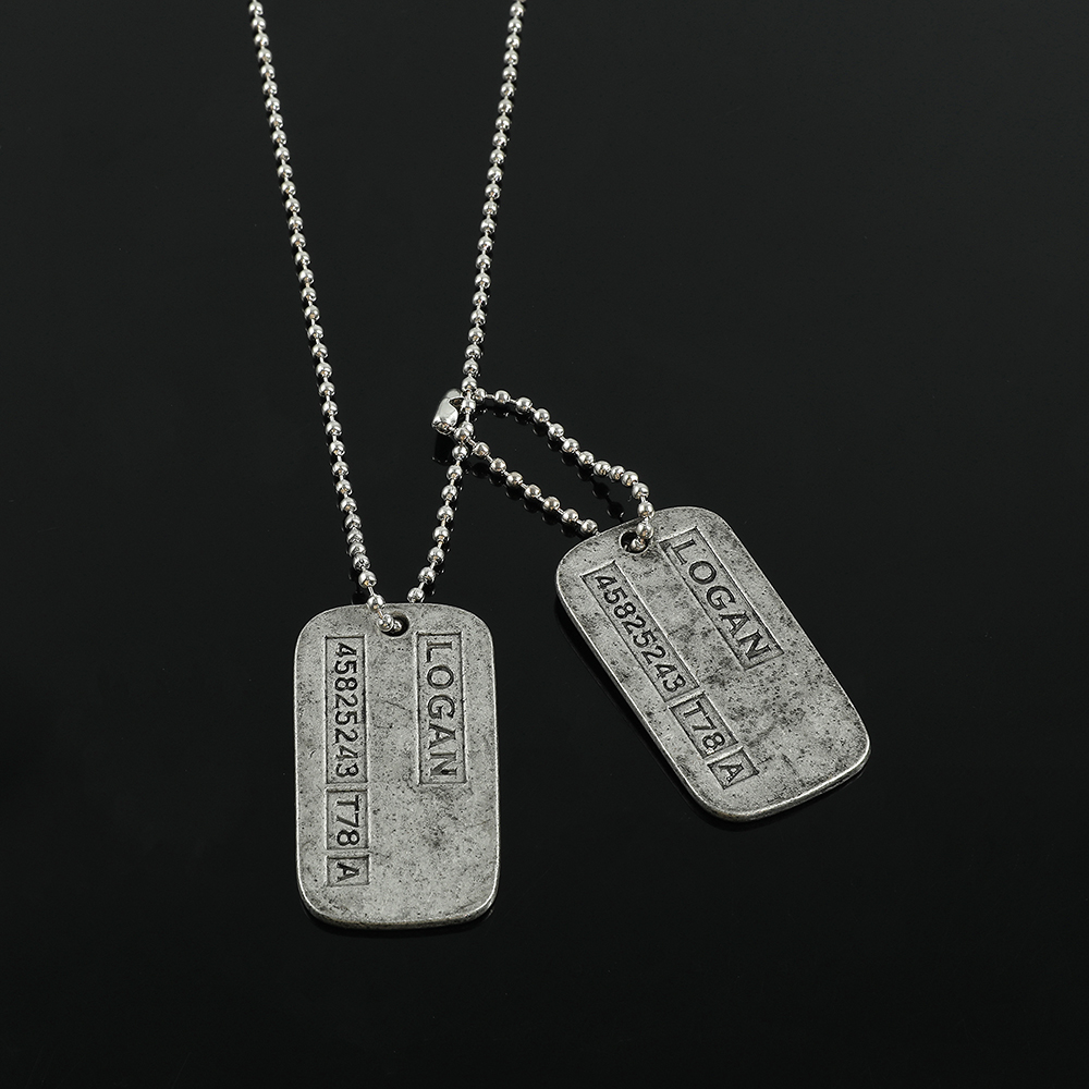 X-Men Wolverine Military Card  - Men Accessories Pendant 评论和价格