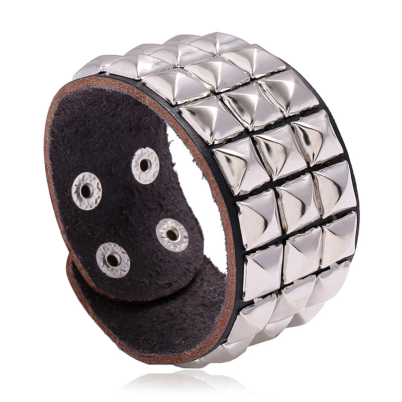 Men's Hip Hop Punk Three-Row S - Men Accessories Pk 评论和价格