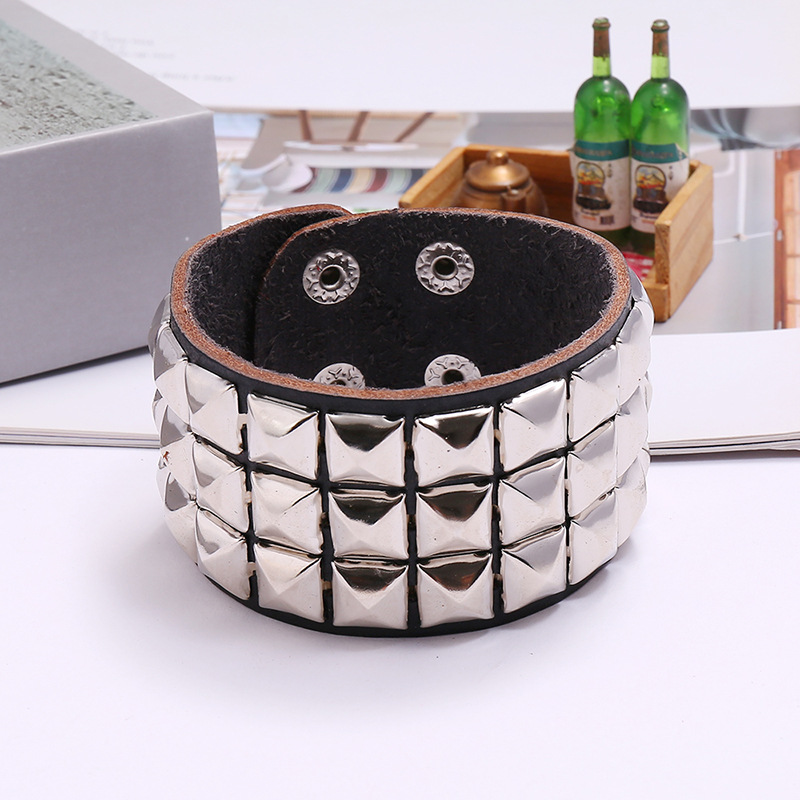 Men's Hip Hop Punk Three-Row S - Men Accessories Pk 评论和价格