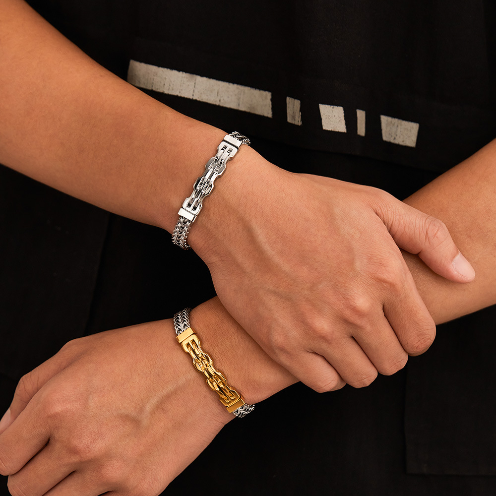 Men's Stainless Steel Bracelet - Men Accessories Pk 评论和价格