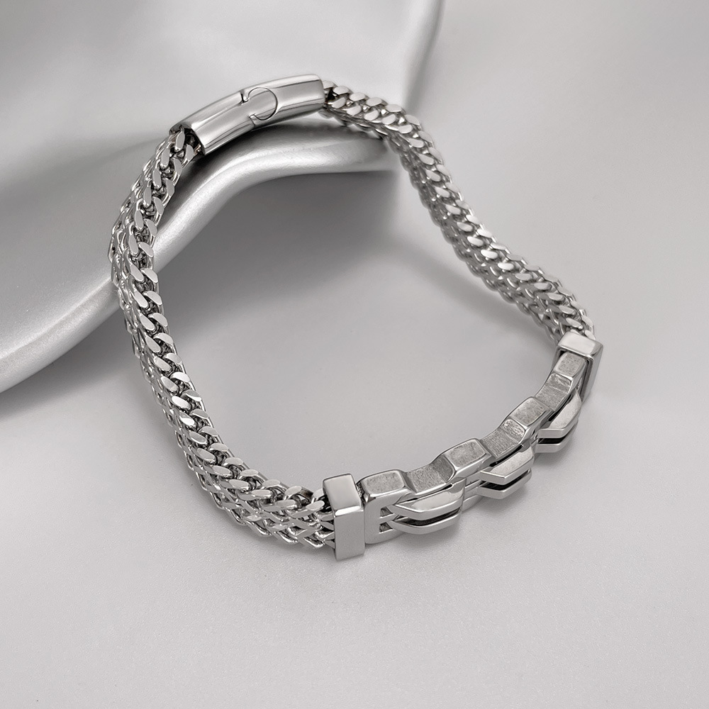 Men's Stainless Steel Bracelet - Men Accessories Pk 评论和价格