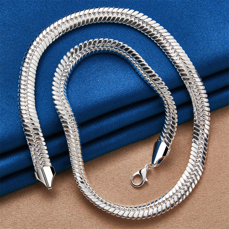 925 Sterling Silver Simple Sna - Men Accessories Elegant 评论和价格
