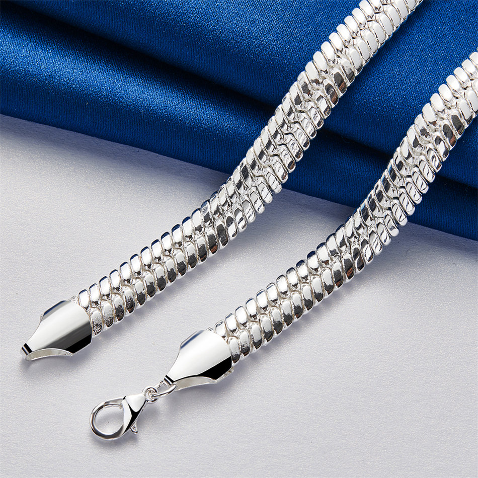 925 Sterling Silver Simple Sna - Men Accessories Elegant 评论和价格