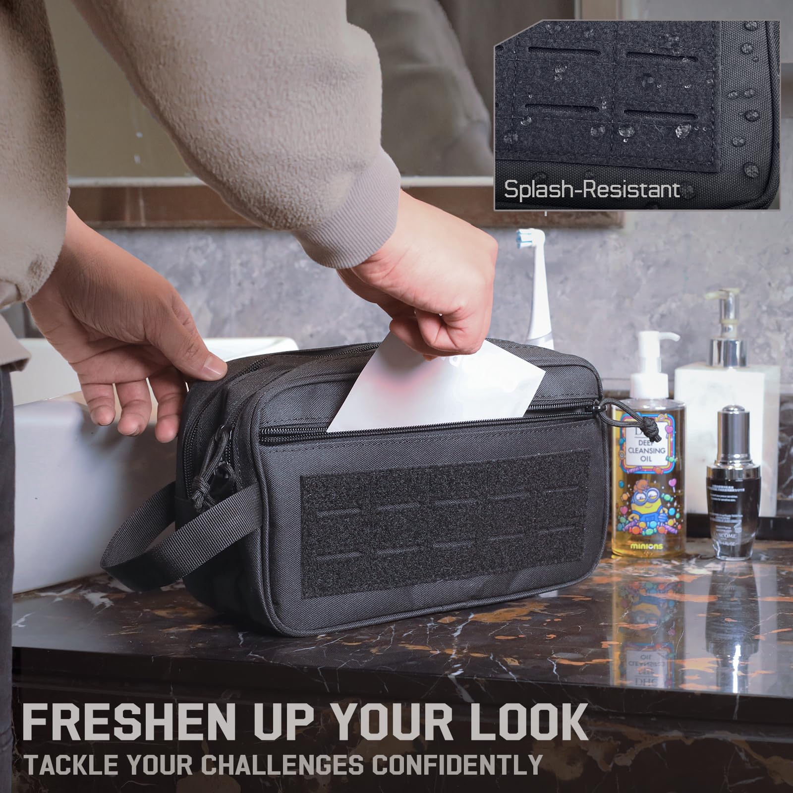 Tactical Toiletry Bag for Men, - Men Accessories Kit Bag 评论和价格